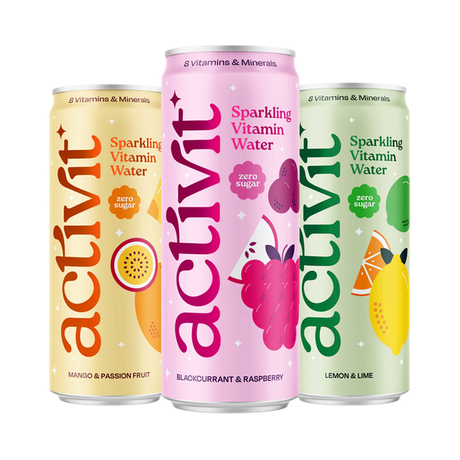 Activit Sparkling Vitamin Water 12x330ml