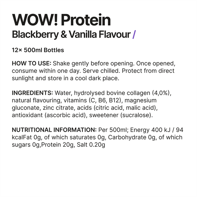 WOW! Protein 12x500ml Alternative Image