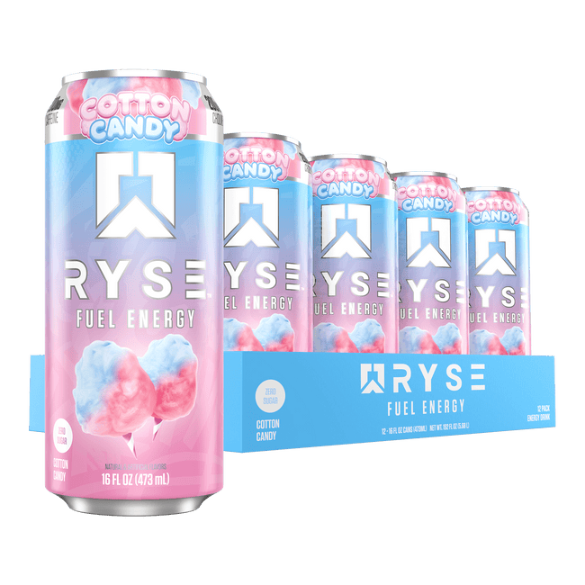 RYSE Fuel Energy 12x473ml — 12x473ml / Cotton Candy