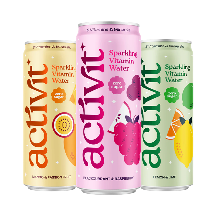 Activit Sparkling Vitamin Water 12x330ml