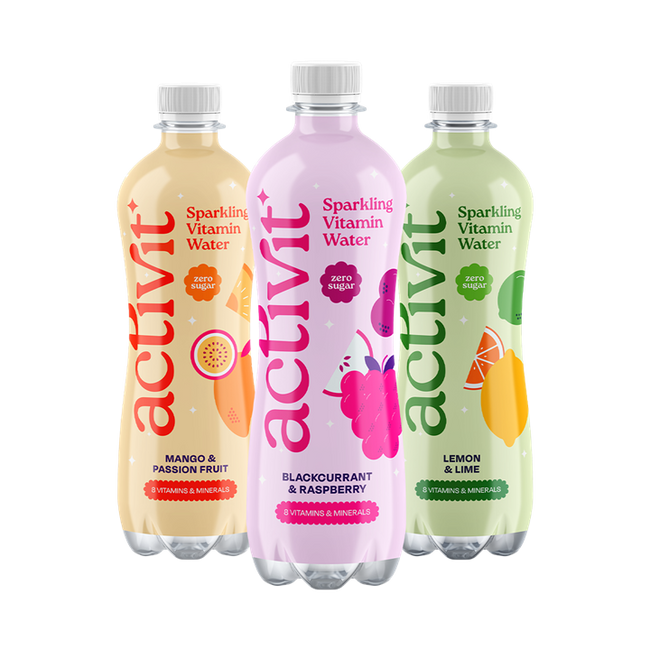 Activit Sparkling Vitamin Water 12x500ml