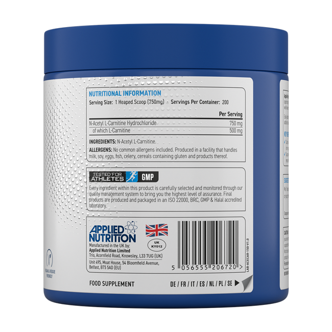 Applied Nutrition Acetyl L-Carnitine Alternative Image