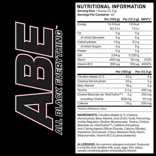 Applied Nutrition ABE (All Black Everything) 375g Alternative Image
