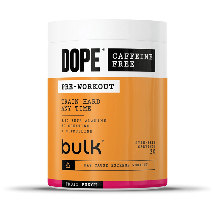 Bulk Dope Pre Workout Caffeine Free 510g