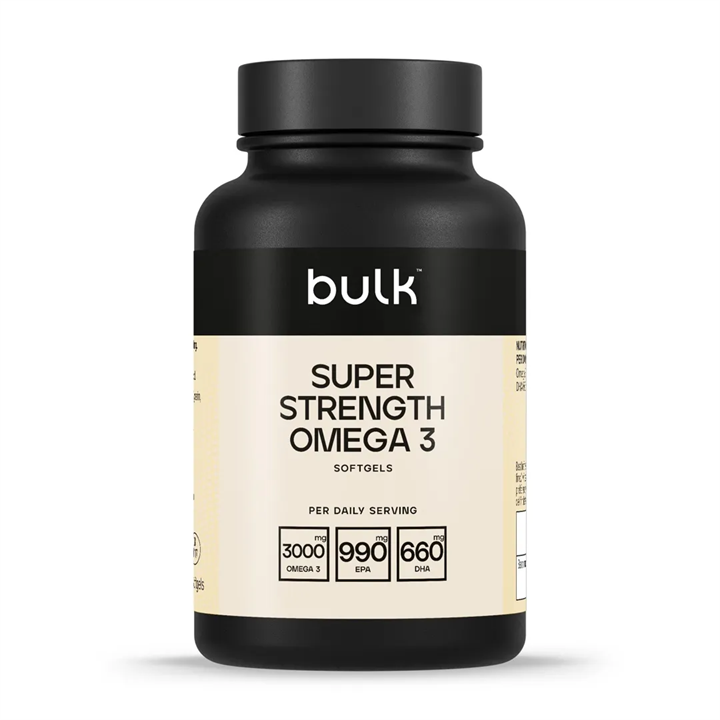 Bulk Super Strength Omega 3 1000mg