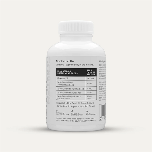 Conteh Sports Flax Seed Oil 60 Caps Alternative Image