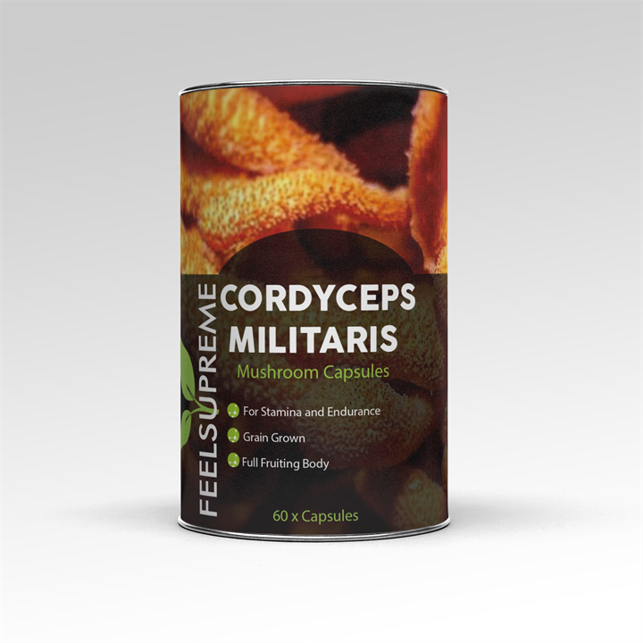 Feel Supreme Cordyceps Militaris Mushroom Capsules
