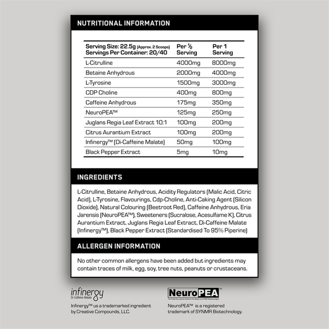 The Formula NOVA High-Stim Pre Workout 450g Alternative Image