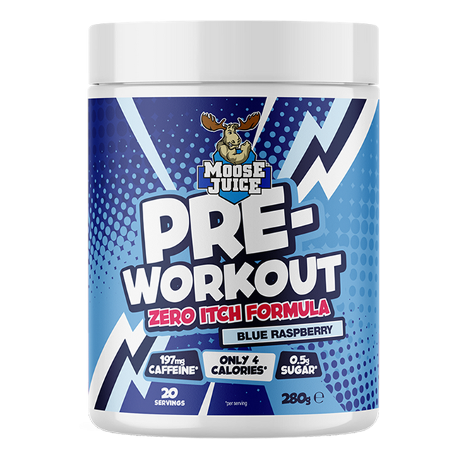 Muscle Moose Pre-Workout - Zero Itch Formula 280g