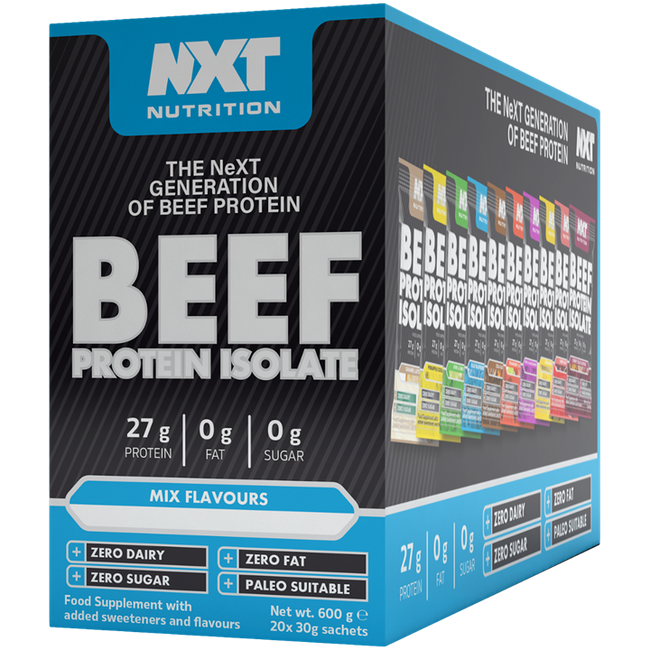 NXT Nutrition Beef Protein Isolate 20 Sachets