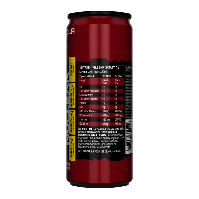 NXT Nutrition TNT Nuclear 12x330ml Alternative Image