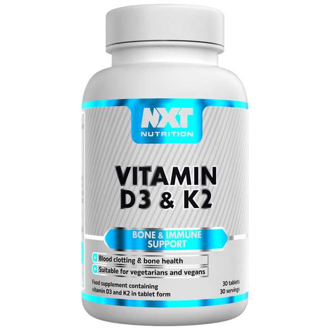 NXT Nutrition Vitamin D3 & K2 30 Tabs