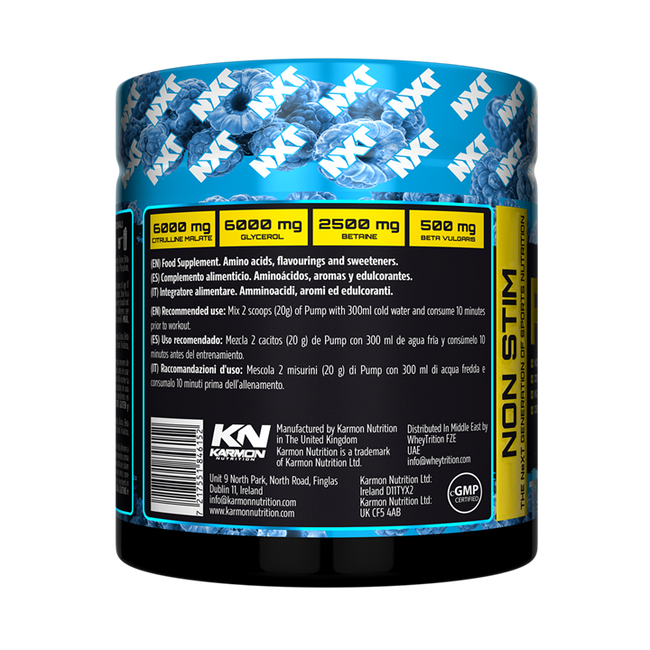 NXT Nutrition TNT Nuclear PUMP (Stim-Free) 500g Alternative Image