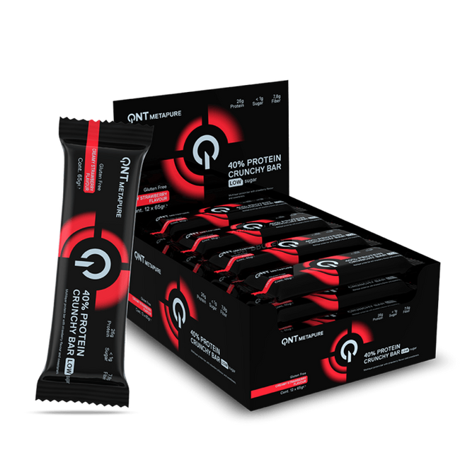 QNT 40% Protein Crunchy Bar 12x65g