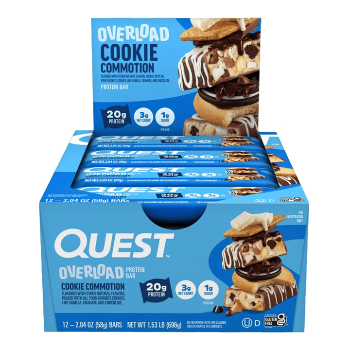 Quest Nutrition Overload Protein Bar 12x60g