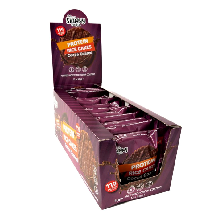 The Skinny Food Co Skinny Rice Cake With High Protein Cocoa 12 x 55g