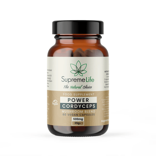 Supreme CBD Cordyceps Vegan Capsules - Power (500mg)