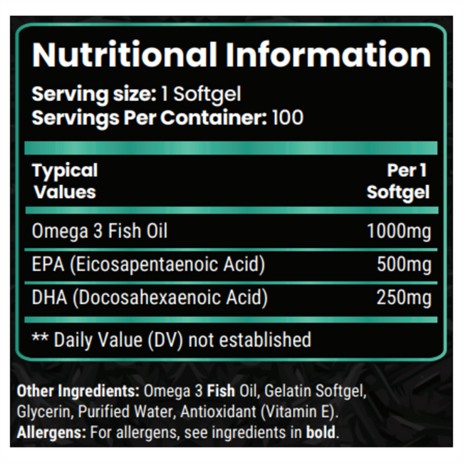 SWOLE Lifestyle Omega 3 Fish Oil 100Veg Caps Alternative Image