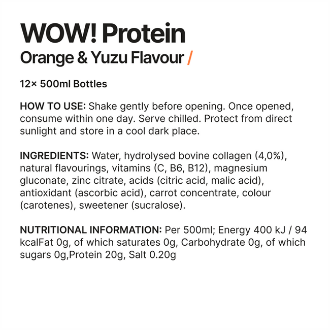 WOW! Protein 12x500ml Alternative Image