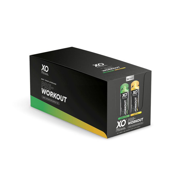 XO Fitness Pre-Workout Gel Mix Case 24x70g