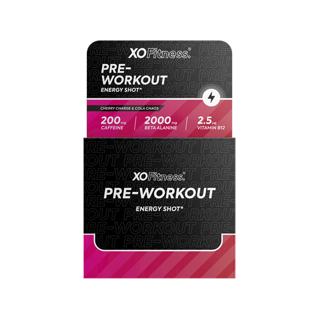 XO Fitness Pre-Workout Shots Mixed Case 20x60ml
